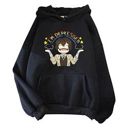 Unisex Bungo Stray Dogs Kapuzenpullover Persönlichkeit Anime Harajuku Sweatshirt Übergroße Tasche Cosplay Pullover Dazai Osamu Sweatshirt von westtrend