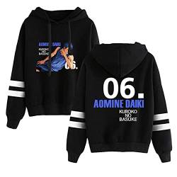 Unisex Kuroko's Basketball Kapuzenpullover Persönlichkeit Anime Harajuku Sweatshirt Kuroko no Basket Langarm Pullover Aomine Daiki Hoodie von westtrend