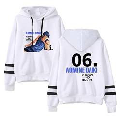 Unisex Kuroko's Basketball Kapuzenpullover Persönlichkeit Anime Harajuku Sweatshirt Kuroko no Basket Langarm Pullover Aomine Daiki Hoodie von westtrend