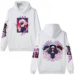 westtrend Anime Jujutsu Kaisen Gojo Satoru Hoodie Gojo Satoru Hoodie Anime Jujutsu Kaisen Gojo Satoru Cosplay Sweatshirt Lose Sweatshirts Gojo Satoru Sweatshirts Pullover Für Männer Frauen von westtrend