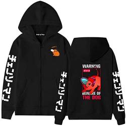 westtrend Chainsaw Man Pochita Kapuzenpulli mit Reißverschluss Unisex Anime Grafikdruck Pullover Chainsaw Man Cosplay Hoodie Pochita Kapuzenpullover von westtrend