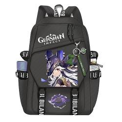 westtrend Genshin Impact Rucksack Xiao Hutao Outdoor Casual Schultasche Genshin Impact Kaedehara Kazuha Tartaglia Umhängetasche Reise Sporttasche Unisex von westtrend