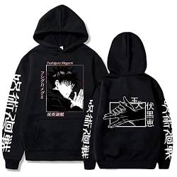 westtrend Jujutsu Kaisen Fushiguro Megumi Hoodie Fushiguro Megumi Cosplay Hoodie Sweatshirt mit Kapuze Fushiguro Megumi Pullover für Männer Frauen von westtrend