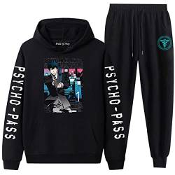 westtrend Männer Frauen Psycho-Pass Anime Sportanzüge Sets Jogger Hosen Kougami Shinya Casual Sweatshirt Hosen Makishima Shougo Cosplay Trainingsanzüge S-3XL von westtrend