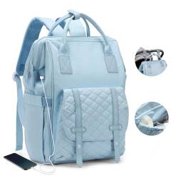 Baby Lässig Wickelrucksack Wickeltasche Groß,Wasserdichter Wickeltaschen Rucksack,Babytasche Multifunktional für Mama und Papa von winspansy