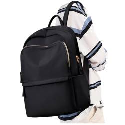 Kleiner Rucksack Damen,Klein Cityrucksack Elegant Wasserdicht Sportlich Daypack Mini Reiserucksack Damen Leichter Laptop Rucksack Diebstahlsicher Modern Damenrucksack Lässig Backpack Women,Schwarz von winspansy