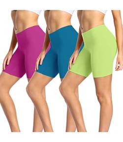 wirarpa Unterhosen Radlerhose Boxershorts Damen Hoher Bund Baumwolle Shorts Panties Lange Unterwäsche 3er Pack Größe S von wirarpa