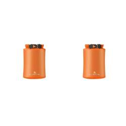 wisoolkic 2 Satz von Dry Bag wasserdichte Packsäcke Kleidung Wasserbeständigkeit Aufbewahrungspaket Große Kapazität Camping Wandertaschen Orange/3L, Orange/3L 2Satz von wisoolkic