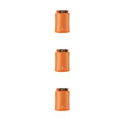 wisoolkic 3 Satz von Dry Bag wasserdichte Packsäcke Kleidung Wasserbeständigkeit Aufbewahrungspaket Große Kapazität Camping Wandertaschen Orange/3L, Orange/3L 3Satz von wisoolkic