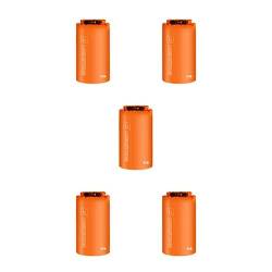 wisoolkic 5 Satz von Dry Bag Sack wasserdichte Packung Kleidung Aufbewahrungstasche Draußen Rafting Kajak Angeln Sport Strandausrüstung Orange (8L), Orange (8L) 5Satz von wisoolkic