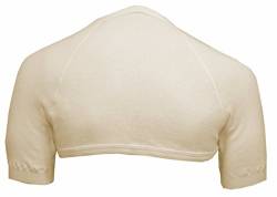 Schulterwärmer mit hohem Nacken aus 70% Angora von wobera (Gr. M, Farbe: beige) von wobera ANGORA