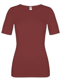 wobera ANGORA Damen-Unterhemd mit ½ Arm mit 40% Angora und 60% Baumwolle (Gr. L, Farbe: Bordeaux) von wobera ANGORA