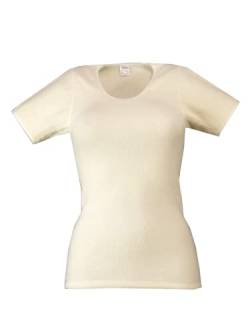 wobera ANGORA Damen-Unterhemd mit 1/2 Arm oder T-Shirt mit 100% Angora (Gr. M, Farbe: wollweiß) von wobera ANGORA