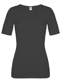 wobera ANGORA Damen-Unterhemd mit ½ Arm und 50% Angora, 30% Schurwolle und 20% Polyamid (Gr. M, Farbe: schwarz) von wobera ANGORA