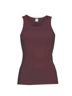 wobera ANGORA Damen-Unterhemd ohne Arm mit 40% Angora und 60% Baumwolle (Gr. S, Farbe: Bordeaux) von wobera ANGORA
