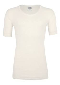 wobera ANGORA Flauschiges Herrenunterhemd mit 1/2 Arm oder T-Shirt mit 70% Angora (Gr. 6/M, Farbe: naturweiß) von wobera ANGORA