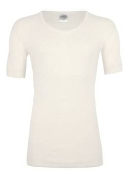 wobera ANGORA Flauschiges Herrenunterhemd mit 1/2 Arm oder T-Shirt mit 70% Angora (Gr. 9/XXL, Farbe: naturweiß) von wobera ANGORA