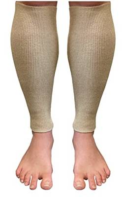 wobera ANGORA Wadenwärmer oder Stulpen (Größe: L/XL; Farbe: beige) von wobera ANGORA