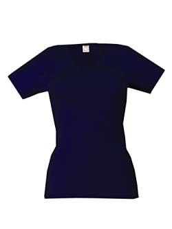 wobera ANGORA leichtes Damen-Unterhemd/T-Shirt mit verstärktem Rücken (Gr. XL, Farbe: Marine) von wobera ANGORA