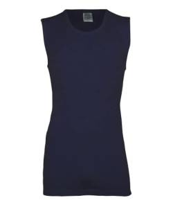 wobera ANGORA leichtes Herren-Unterhemd/Tanktop ohne Arm mit verstärktem Rücken (Gr. M/6, Farbe: Marine) von wobera ANGORA