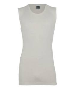 wobera ANGORA leichtes Herren-Unterhemd/Tanktop ohne Arm mit verstärktem Rücken (Gr. XL/8, Farbe: naturweiß) von wobera ANGORA