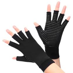 Arthrose Handschuhe, Kompressionshandschuhe für Schmerzlinderung und Wärme, Kupfer Arthritis Handschuhe, Arthrose Handschuhe Hilft Ihnen der Erholung von Schwellungen, Gelenk-und Handschmerzen, M von wohn&lebe