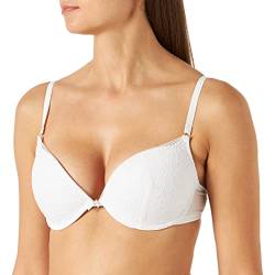 Women'secret Damen Gepolsterter Sommer Feminin BH, Off-White Standard, 80D von women'secret