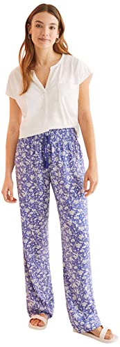 Women'secret Damen Lässige Hose, Bedruckt blau, XS von women'secret