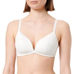 Women'secret Damen Lovely Triangel Spitze Weiß BH, Elfenbein, 85B von women'secret