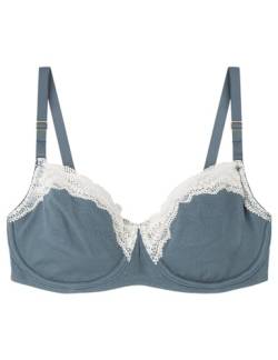 Women'secret Damen Pretty Balconette Baumwolle Grün BH, 70D von women'secret