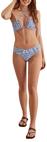 Women'secret Damen Top Bandeau Blumen Bikini, Bedruckt blau, 85B von women'secret