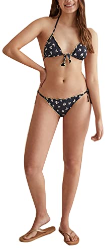 women'secret Damen Bikinitop Triangel Print Blau Bikini, Estampado Azul, 85B von women'secret