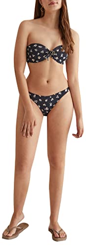 women'secret Damen Top Bandeau Blumen Bikini, Bedruckt blau, 75B von women'secret