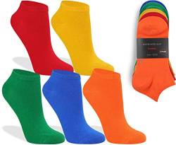 world wide sox | 5 Paar bunte Premium Sneaker Socken aus Baumwolle | 39-42 von world wide sox