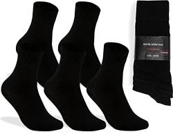 world wide sox | 5 Paar schwarze Premium Socken aus Baumwolle | 39-42 von world wide sox