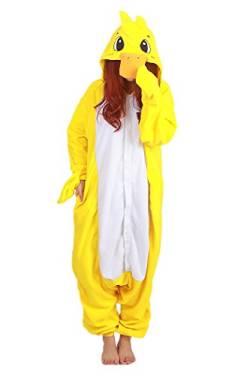 wotogold Damen Tier Ente Pyjamas Cosplay Kostüme Large Gelb XS von wotogold