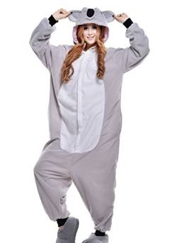 wotogold Damen Tier Koala Pyjamas Cosplay Kostüme Large Grau von wotogold