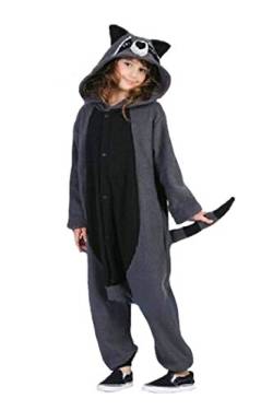 wotogold Damen Tier Waschbär Pyjamas Cosplay Kostüme Large Grau von wotogold