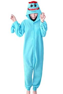 wotogold Tier Rick Pyjama Unisex Erwachsene Cosplay Kostüme (X-Small, Blau) von wotogold