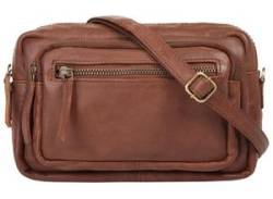 Umhängetasche WOUWOU Gr. B/H/T: 22 cm x 16 cm x 3 cm onesize, braun (cognac) Damen Taschen Handgepäck von wouwou