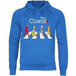 wowshirt Herren Hoodie Clown Zebrastreifen Parodie Witz Karneval, Größe:L, Farbe:Royal Blue von wowshirt