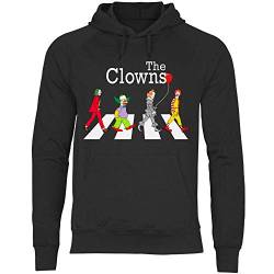 wowshirt Herren Hoodie Clown Zebrastreifen Parodie Witz Karneval, Größe:M, Farbe:Black von wowshirt