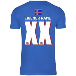 wowshirt Herren T-Shirt Fußball Sauf Trikot Karneval JGA Mallorca Party Crew Bier Gruppen, Größe:3XL, Farbe:XX Eigener Name Royal Blue von wowshirt