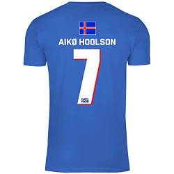 wowshirt Herren T-Shirt Fußball Sauf Trikot Karneval JGA Mallorca Party Crew Bier Gruppen, Größe:M, Farbe:7 Alko Hoolson Royal Blue von wowshirt