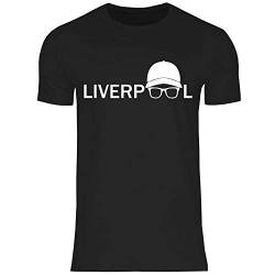 wowshirt Herren T-Shirt Jurgen Klopp Brille Silhouette Liverpool, Größe:XXL, Farbe:Black von wowshirt