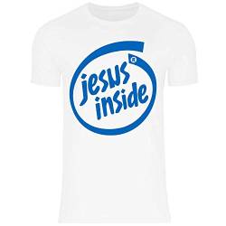 wowshirt Herren T-Shirt Kirche Gott Christlich Katholisch Geschenk für Gläubige Jesus, Größe:XXL, Farbe:15 White von wowshirt