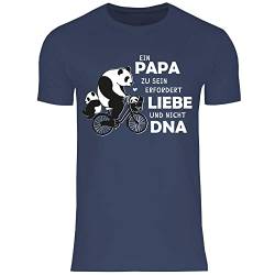 wowshirt Herren T-Shirt Papa Zu Sein Erfordert Liebe Und Nicht DNA Geschenk für Stiefvater, Größe:4XL, Farbe:Navy von wowshirt
