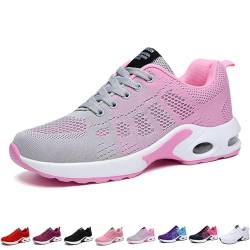 wuwuhen Orthoback Schuhe Damen, Orthoback Schuhe, Orthoshoes Cloudwalk Pro Ergonomischer Schmerzlinderungs-Schuh (40,Gray Pink) von wuwuhen