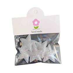 6 x Stern-Haarspangen, klein, niedlich, Kawaii-Haar-Styling-Haarnadel, Metall-Haarspangen, Haarnadeln, Metall-Haarspangen für Frauen von xbiez