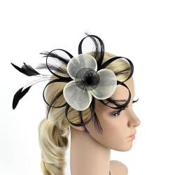 Cocktail-Haarspange für Damen, Netz-Haarnadel, Kopfbedeckung für Cocktail, Teeparty, französischer Fascinator, Haarschmuck, Haarschmuck, Haarschmuck, formelle Veranstaltung, Stirnband von xbiez
